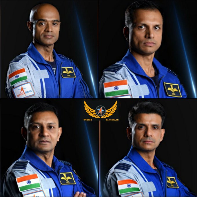 India anuncia astronautas para su primera misión espacial tripulada